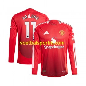 Manchester United Rasmus Hojlund 11 Thuis Shirt 2024-25 L/S